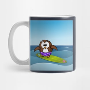 surfer owl Mug